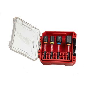 MİLWAUKEE 4932492445 4 Parça Shockwave Adaptör Hex-Lokma 7-8-10-13 mm
